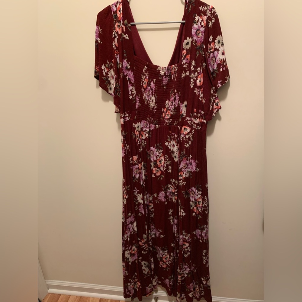 Torrid Burgundy Maxi Dress